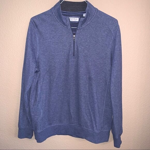 Large English Laundry Heather Blue 1/4 Zip Jacket - Picture 3 of 6